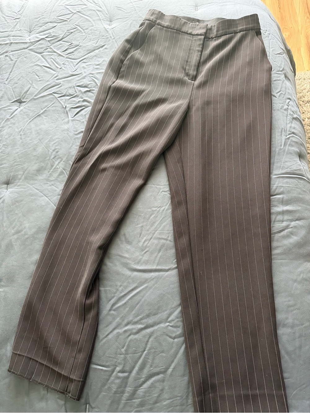 Express Women's Brown Pinstripe Dress Pants